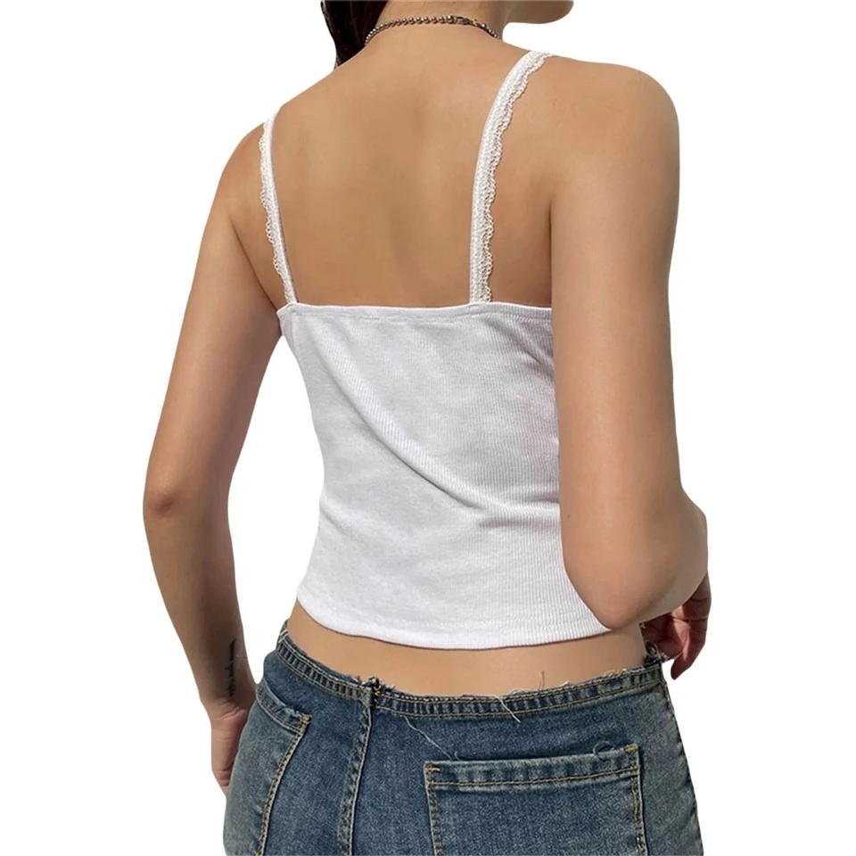 Women's Lace Trim Cami Tops