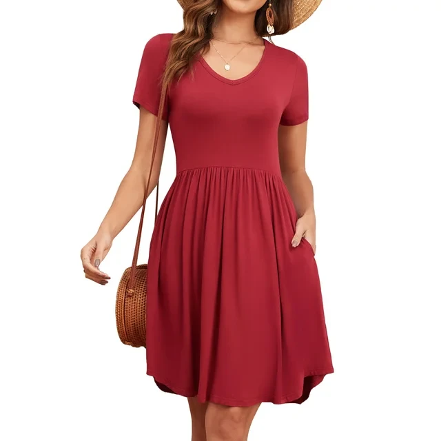 Women's Short Sleeve Casual Summer Dresses